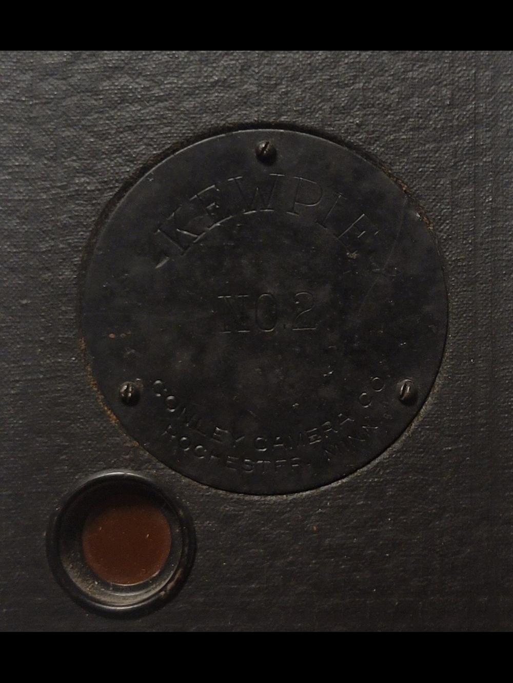 Antique Kewpie Box Camera - 1915-1922 Black Leatherette Film Camera - Picture 7 of 8